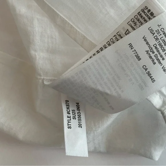 J. Crew Lavender Cotton Sz12 Asymmetrical Floral Ruffles Tiered Dress Cotton NWT - Picture 16 of 17